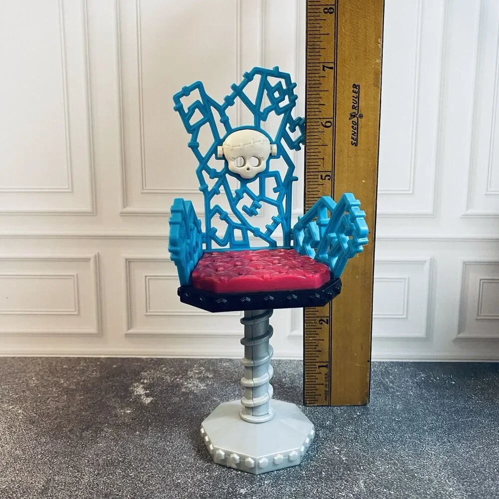 Monster High Dolls Frankie Stein Vanity Doll House Furniture Blue Chair Only 💀